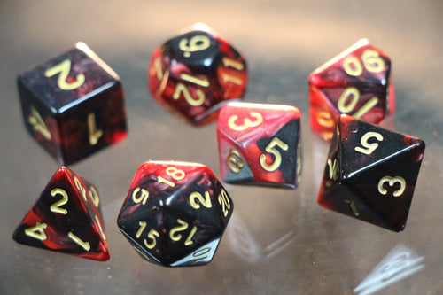 Blood Rage Marble Dice 7pc Set